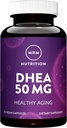 MRM Nutrition DHEA 50mg - for Women and Men - Micronized DHEA Supplement for Healthy Aging, Lean Muscle, and Enhanced Absorption Formula, Vegan, Gluten-Free, Non-GMO - 90 Servings