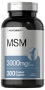 Horbäach MSM Supplement | 3000 mg | 300 Kaplamalı Caplets | Metriksulfonylmethane ile | Vejetary, Non-GMO, Gluten Free