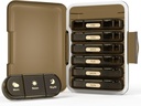 Haftalık Pill Organizer 3X bir gün, 7 Günlük Pill Box 3 Times, Seyahat Pill Case for Pills/Vitamin/Fish Oil/Medication /Supplements (3x7 Brown)