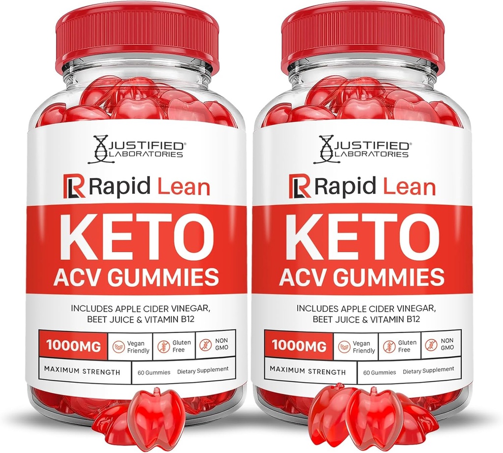 (2 Pack) Hızlı Lean Keto ACV Gummies Gelişmiş Formula 1000MG Hızlı Lean Keto Gummies Apple Cider Vinegar Formula B12 Vegan Non GMO 120 Gummys
