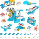 BalinasBot A1 Çocuklar için Oyuncak, Bina Blok Robotu, Fun STEM Manyetik kontrolör ve Sensör Blokları ile Toy, Ekran-Free Coding with 3 Guide Books for Kids 3-6