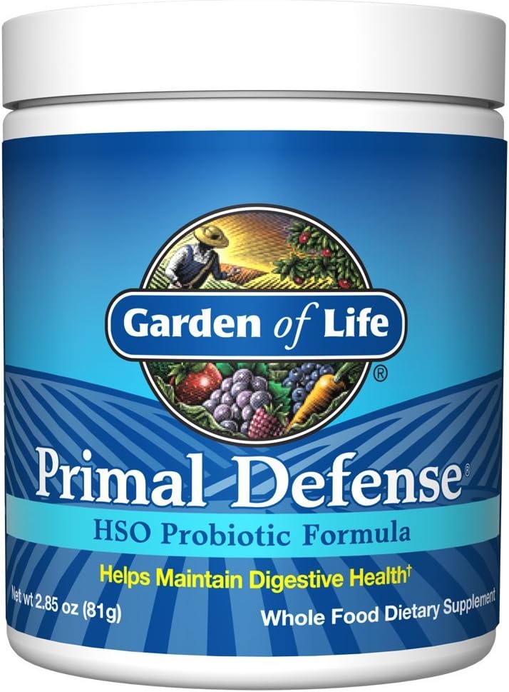 Life Whole Food Probiyotik Supplement - Primal Defense HSO Probiyotik Diyetary Supplement for Digestive and Gut Health, 2.85oz (81g) Vegetarian Toz