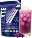 Vitalyte Electrolyte Toz İç Mix, Isotonic Electrolyte Hydration Mix, Gluten Free Post Workout Toz Mix, 1, 35 oz., Grape Flavor
