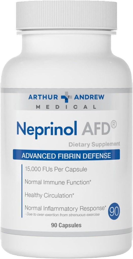 Arthur Andrew Medical, Neprinol AFD, Serrapeptase & Nattokinase ile Multi Enzyme Meeting, 90 Kont ( 1)