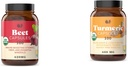 Complete Natural Products Beet Root 100 Capsules & Turmeric 100 Capsules Bundle