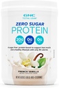 GNC Total Lean Zero Sugar Protein Powder, 20g, No Sugar, No Fat, 90 Calories, French Vanilla, 20 Servings