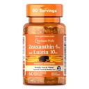 Puritan's Pride Zeaxanthin 4mg με LutigoldTM Lutein 10mg Καροτενοειδή, Συμπλήρωμα διατροφής για υγιή μάτια και όραση, 60 Easy-to-Swallow Rapid Release Softgels
