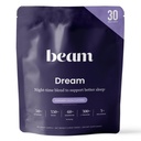 Beam Dream Sleep Powder, L-Theanine, Apigenin, Reishi και Μαγνήσιο, Third Party Tested Natural Sleep Aid & Sleep Supplement Supplement for Deep Sleep, Relaxation and Recovery, Natural Sleep Support, 22 Υπηρεσίες