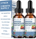 Magnezyum Glycinate Liquid Drop - Triple Abxia Supplement to Support Nerves, Night, Heart, Muscles Metabolism* - Sugar-Free with P properties, L-Theanine, Sea Moss B,C,D3, K2-2-2