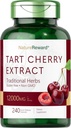 Tart Cherry Extract 12000 mg | 240 Capsules | Non-GMO ve Gluten Free Formula | Herbal Supplement