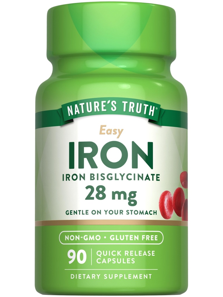 Nature's Truth Iron Supplement for Women & Men 