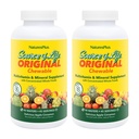 Natures Plus Source of Life Adult’s Chewable, Apple Cinnamon - 90 Wafers, Pack of 2 - Multi-Vitamin & Mineral Supplement - Χωρίς γλουτένη, Χορτοφαγικά - 90 Σύνολο εξυπηρετήσεων