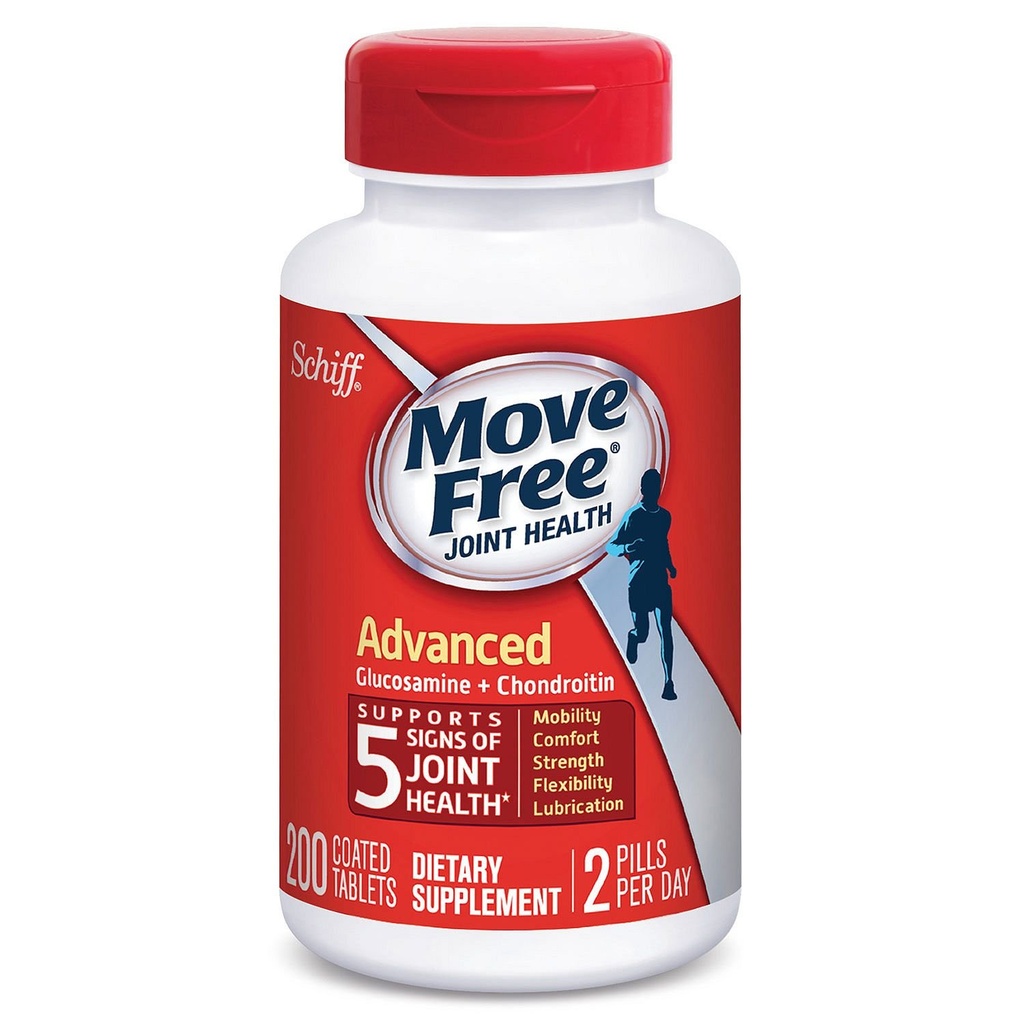 Move Free Advanced Plus Msm, 120 Tablets - Joint Health Supplement with Glucosamine and Chondroitin