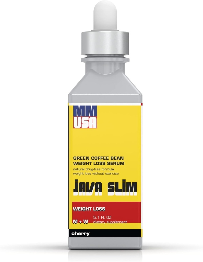 MMUSA Java Slim Pre-Workout Serum: Hızlı Kilo kaybı ve Metabolism Hızlandırıcılığı. Burn Fat, Caffeine Energy Boost, Green Coffee Extract & L-Carnitine. Suppress Appetite. Cherry, 5.1 Fl. Oz