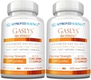 Onaylanmış Bilim® GaslysTM - Soothe Digestive Tract, Alleviates Gas and Stomach Cramps - Artichoke Toz, Ginger, Fennel Tohum - 60 Kont - 2 Paket