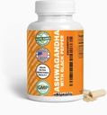 Genric Organic Ashwagandha & Black Pepper Capsules, 1300 mg & 10mg, 60 Kont, Boost Immunity & Mood Doğal