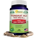 aSquared Nutrition Tongkat Ali 1500mg - 120 Κάψουλες - Longjack (Eurycoma Longifolia) Extract Supplement & Long Jack Root Powder Pills - Tongkat Ali για άνδρες και γυναίκες