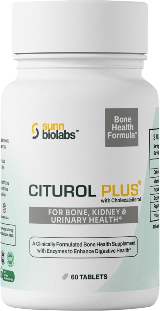 Citurol Plus Συμπλήρωμα για την υγεία των οστών, νεφρών και ουροφόρων οδών, 60 δισκία