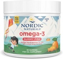 Nordic Naturals Nordic Omega-3 Gummy Fish, Tangerine - 30 Gummy Fish - 124 mg Total Omega-3s with EPA & DHA - Non-GMO - 30 Hizmet