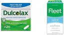 Dulcolax Fast Relief Medicated Laxative Suppositories Fast Relief, Rectal Use Only, Bisacodyl, 10 mg & Filo Laxative Saline Enema for Adult Constipation, 4.5 fl oz, 4 Şişes