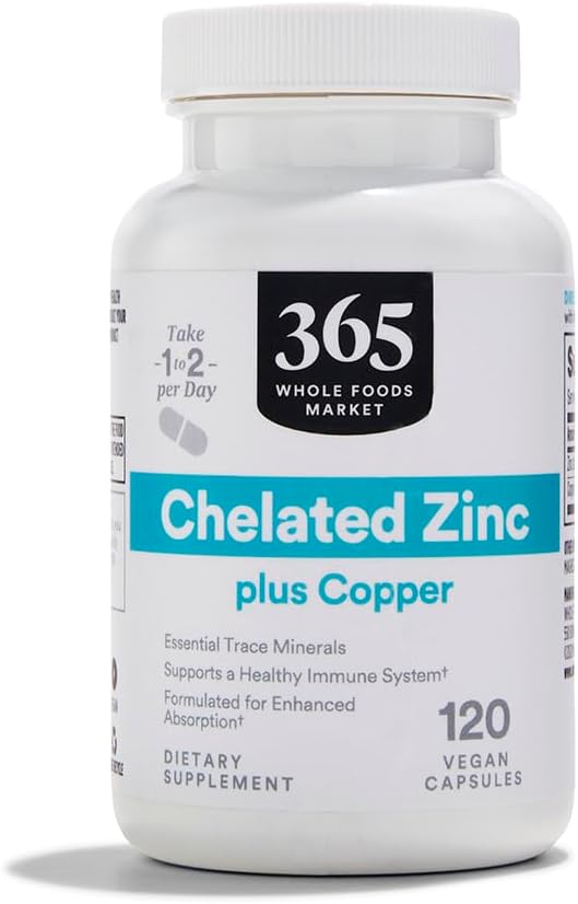 365 by Whole Foods Market, Chelated Bora artı Copper, 120 Kont