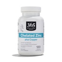 365 από Whole Foods Market, Chelated Zinc συν Copper, 120 Count