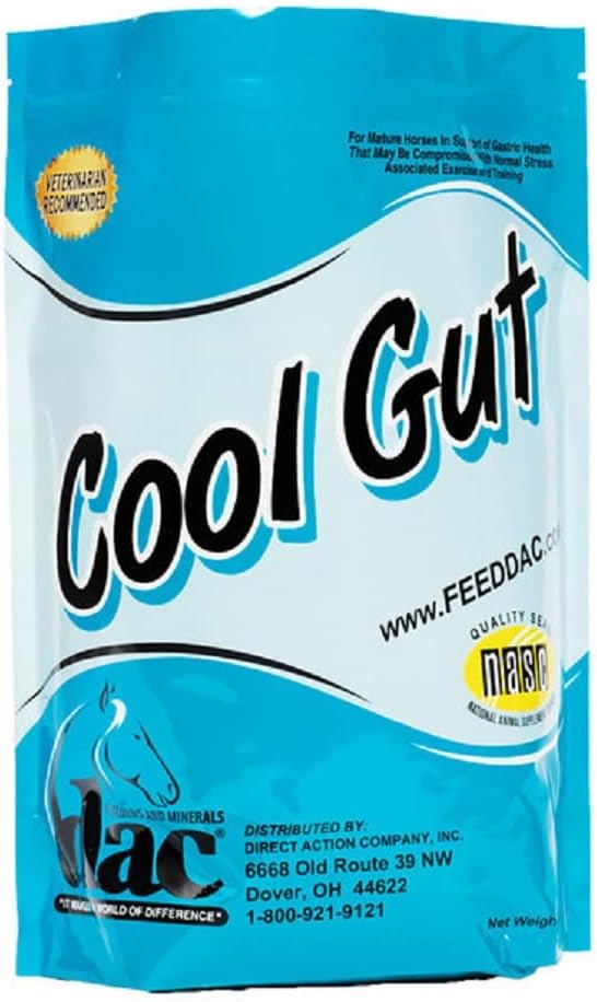 DAC Cool Gut 5 lb Olgun Horse Supports Gastrik Stomach pH Health Bowel Katmanları Tamamlandı