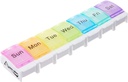 7Day Pill Weekly Pill Organizer with Spring Open Design and Large Karşılaştırmalar to Hold Drugs, Vitamins and Supplements. Arthritis & Travel Friendly ve BPA Free