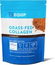 Equip Foods Grass Fed Collagen Toz | Hydrolyzed Bovine Collagen Peptides with Gran Acids | Prime Beef Collagen for Health Joints, Skin & Nails | Non-GMO, Paleo Friendly | 30 Servisler, Chocolate