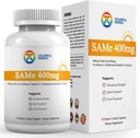 7c Sam e 400 mg Supplement (S-Adenosylmethionine), B6, B12 Sam-e Etkililiği, Mood ve Ortak Konfor, Vegan, Non-GMO, Gluten-Free, 60 İnic Kaplamalar