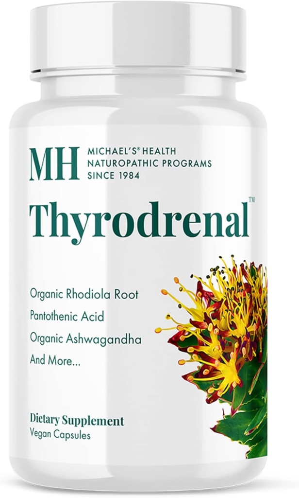 MICHAEL'S Health Naturopathic Programları Yourrodrenal - 60 Vegan Capsules - Tiroid ve Adrenal Sağlık - Vitamin C - 30 Servisler