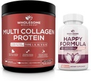 Allsome Wellness Multi Collagen protein Toz Hidrolyzed (Type I II III V X) Mutlu Formula Doğal Stres Formülü Tamamlandı