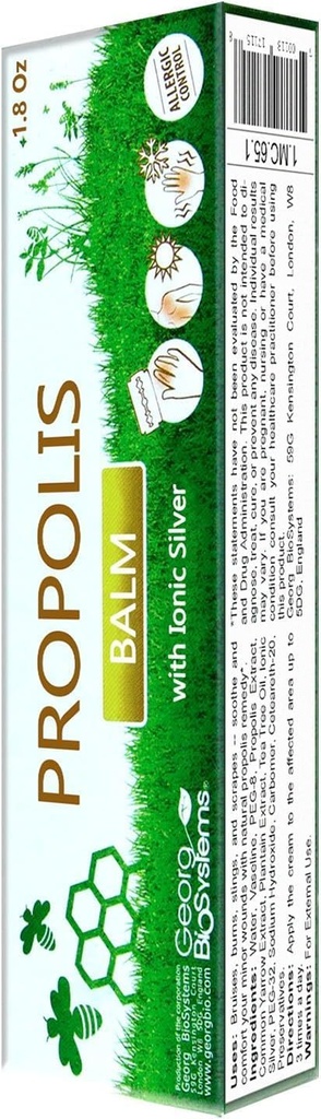 Ionic Silver 30g/1 Oz ile propolis Balm...