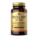 Solgar Gentle Iron (Iron Bisglycinate) 25 mg - 180 Vegetable Capsules - Non-Constipating, Gentle on Your Stomach - Non-GMO, Gluten Free - 180 Servings