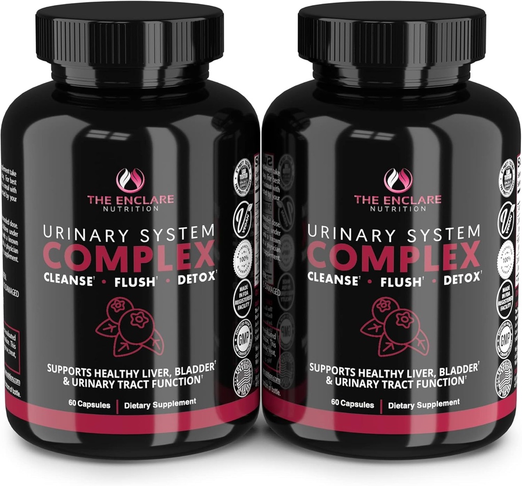 ENCLARE NUTRITION D Mannose Capsules|1000 mg with Cranberry Pills for Women & Men, Hibiscus & Dandelion. Daha hızlı - Urinary Tract Health, Bladder Control, Liver Support, Kidney Cleanse & Detox(2)
