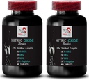 Nitric oxide - Nitric oxide Booster - Υποστήριξη μυών, Power Focus, Energy Supplement, Performance Formula, Stamina Υποστήριξη, Συμπλήρωμα άσκησης, Δύναμη Εστίαση, Αντοχή Mix 2 Φιάλη 120 Δισκία