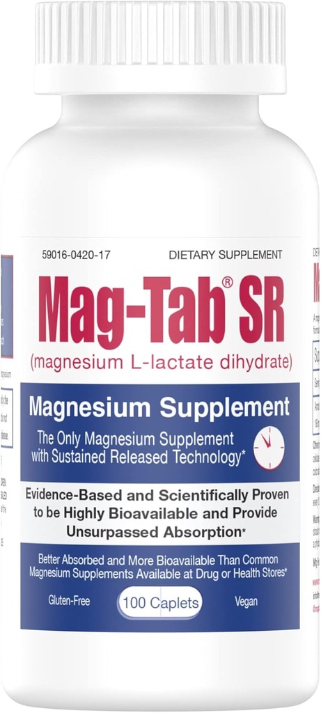 10x Daha İyi Aborpsiyon-Mag-Tab SR için genişletilmiş Silotate Teslimatı (Sustained release) 100 Kont-Depres Uyku, Kas Cramps, Magnezyum Deficiency Health Issue