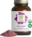 PURE SYNERGY Berry Power | Organik Berry ve Meyve Toz | Organik Acai, Camu Camu ve Vahşi Blueberry | Sağlıklı Ağlama için, Immune ve Skin Support (5.3 oz Toz)