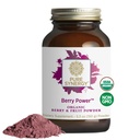 PURE SYNERGY Berry Power | Organik Berry ve Meyve Toz | Organik Acai, Camu Camu ve Vahşi Blueberry | Sağlıklı Ağlama için, Immune ve Skin Support (5.3 oz Toz)