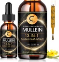 Mullein Lung için düşer, Mullein Leaf Extract, Super Tempd Mullein Liquid Tincture,Vegan, Non-GMO, 2 FL OZ