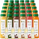5 Günlük Protein Suyu Raw Fountain tarafından Temizlendi, All Natural Raw Detox Cleanse, Cold Pressed Meyveler, Sebzeler, Vanilla ve Chocolate Flavor, Tasty ve Enerjilendirme, 30 Şişe 12oz, 3 Ginger Shots