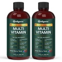 Wellgenix Balanced Essentials Plus Νέα Φόρμουλα - Berry Flavor 32oz (πακέτο των 2) - Υγρή Βιταμίνη - Πλήρης Multivitamin Συμπλήρωμα - Ανοσοποιητική ενίσχυση & Γενική Υγεία - Ενήλικες, Παιδιά, Τοντλερς