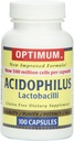 Optimum Acidophilus Lactobacilli Κάψουλες, 100 κόμης
