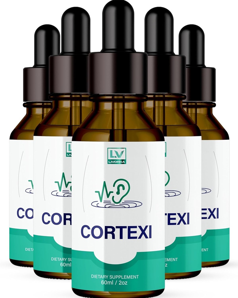 LIVORKA Cortexi στοματικές σταγόνες στο ποτό - Formula for Ear Health, ακουστική υποστήριξη - Συσκευασία των 5 μπουκάλια (150 Ημέρα προσφοράς)