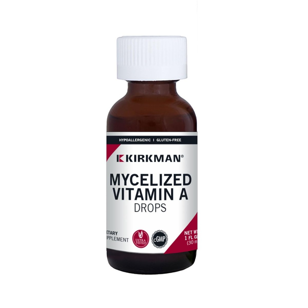 Kirkman - Mycel Vitaminized A Liquid - 30 ml - Essential Vitamin - Immune Health - Hipoallergenik