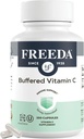 FREEDA Vitamin C - Buffered Vitamin C 500mg - Kosher - Ισχυρή Αντιοξειδωτική Ανοσολογική Υποστήριξη - Ευαίσθητες Στομαχικές Βιταμίνες C Κάψουλες Ασβέστιο Ασκορβικό - Βιταμίνη C 500 mg - Συμπλήρωμα VIT C (250 Count)