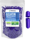 XPRS Nutra Μέγεθος 0 Κενές κάψουλες - 500 Count Empty Gelatin Κάψουλες - Χάπια DIY Καψάκιο Γέμισμα - Καθαρά καπάκια τζελ Μπόβιν Χάπι για Do-It-Yourself Συμπληρώματα (Purple)
