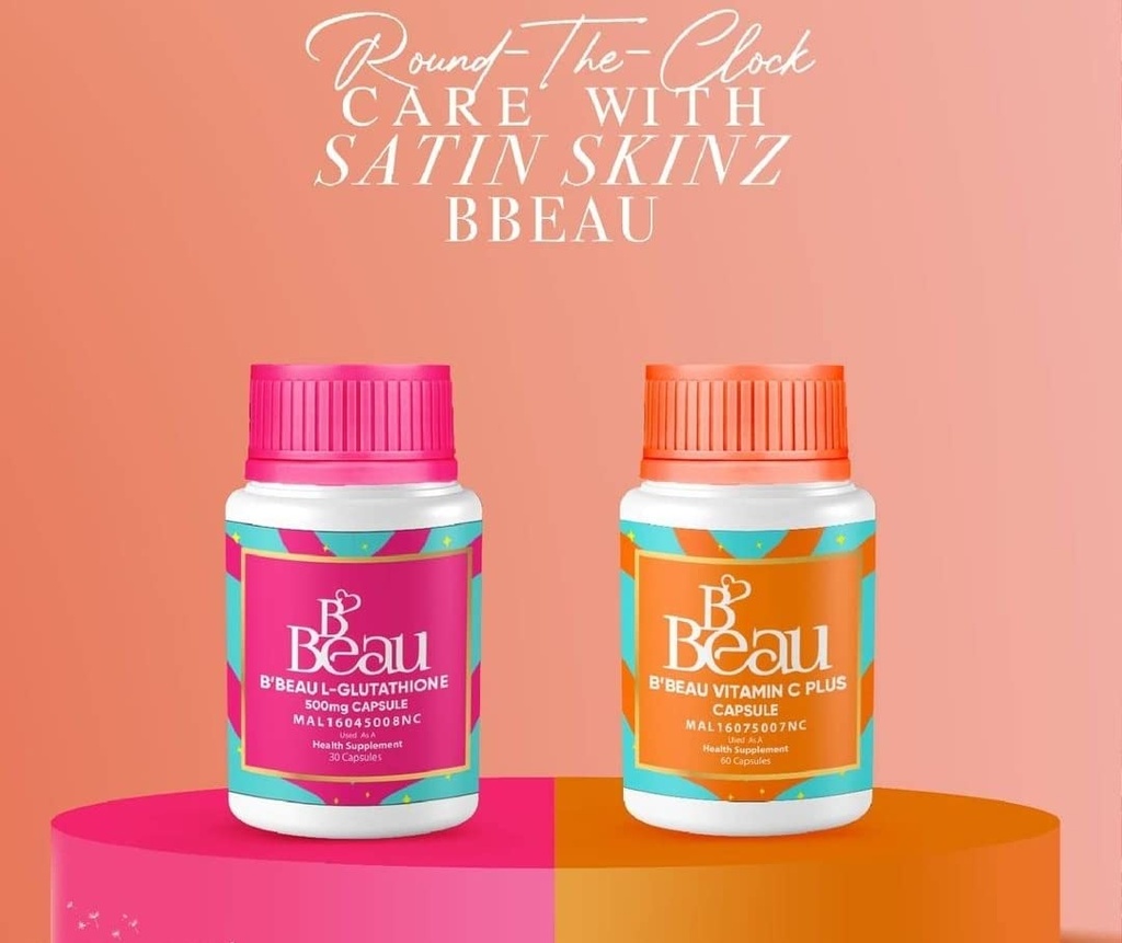 B'Beau L-Glutathione 500 mg Ve B'Beau Vitamin C Capsule