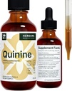 Quinine Liquid Extract 2 fl oz - Digestive Health Support - Natural Liquid Drops - Cinchona Officinalis Bark - Man & Woman için Cramp Savunması - Yüksek Potency - 45-Day Supply