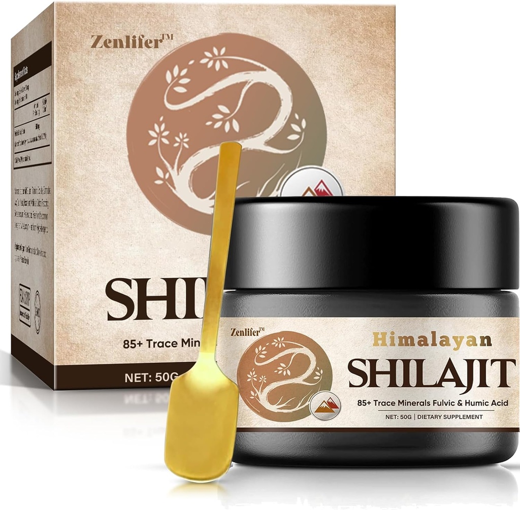 Shilajit Pure Himalaya Organik Shilajitwear,Potency Natural Organic Shilajit Supplementwear with 85+ Trace Minerals & Fulvic Acid for Energy, Immune Support